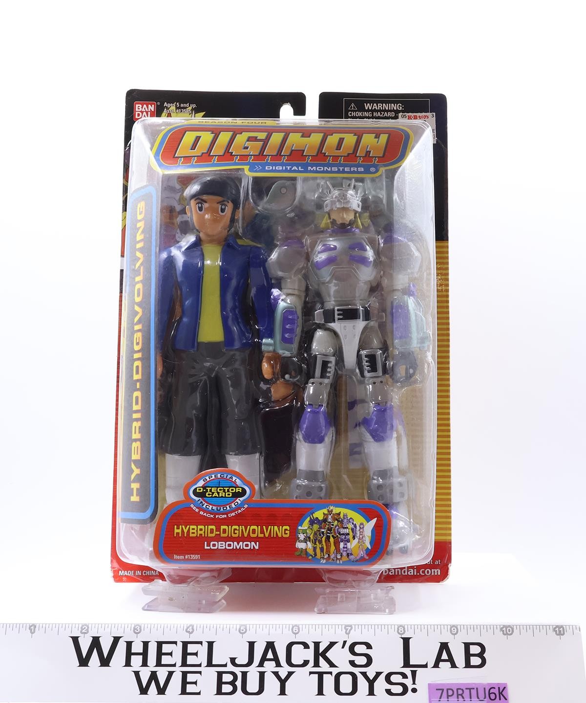 Hybrid-Digivolving Lobomon Digimon Season 4 2003 Bandai Action Figure NEW SEALED