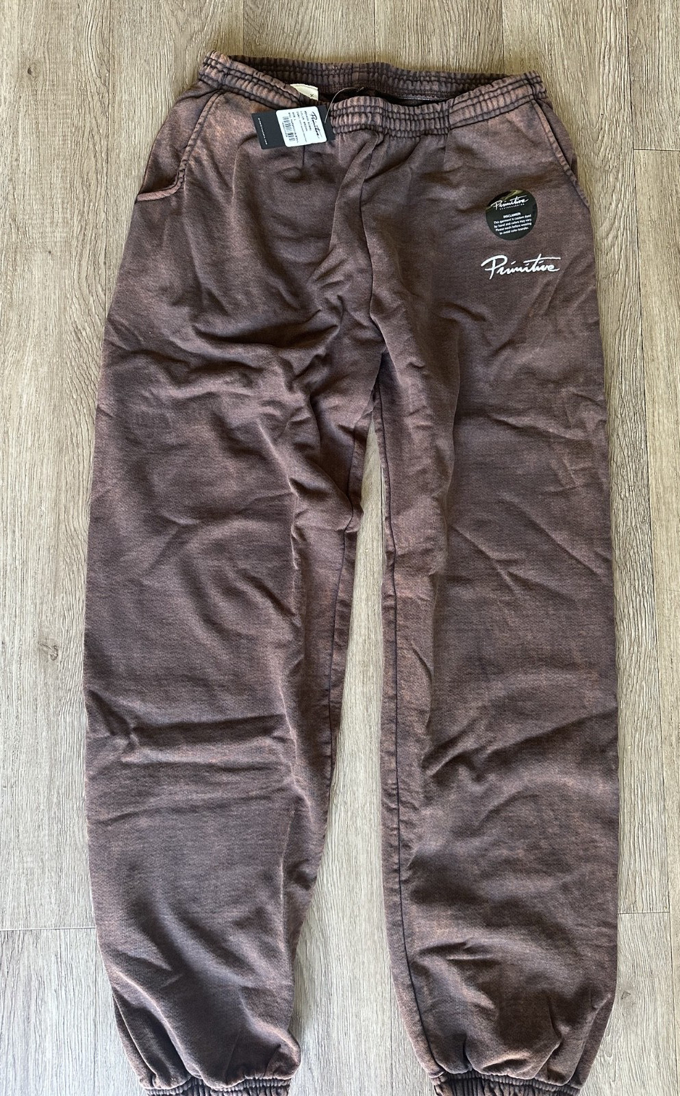 Primitive Apparel~NUEVO WASHED  SWEATPANTS - Brown - Size Large- NWT