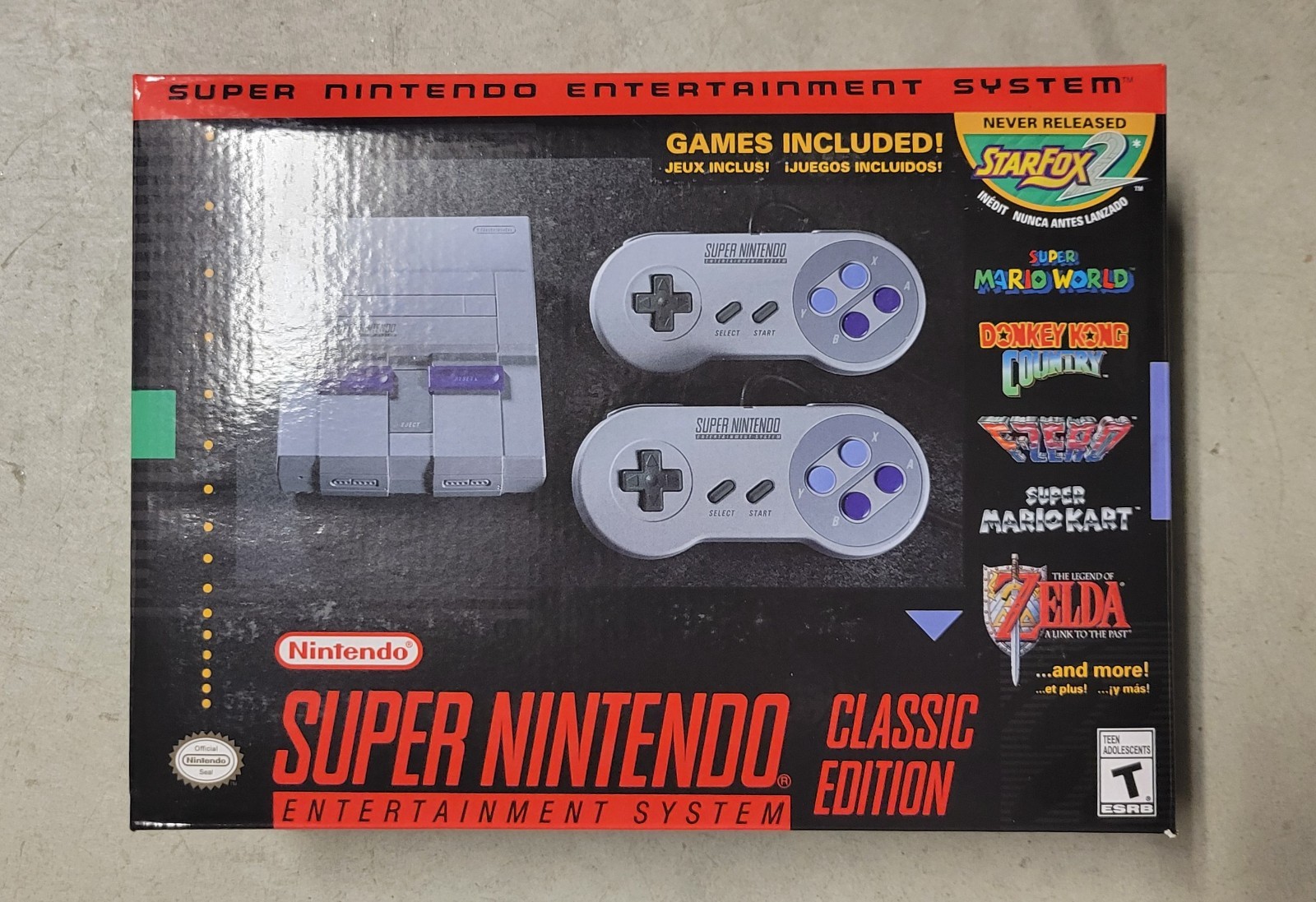 Super Classic Mini Entertainment System SNES Included 21 Games 1SET