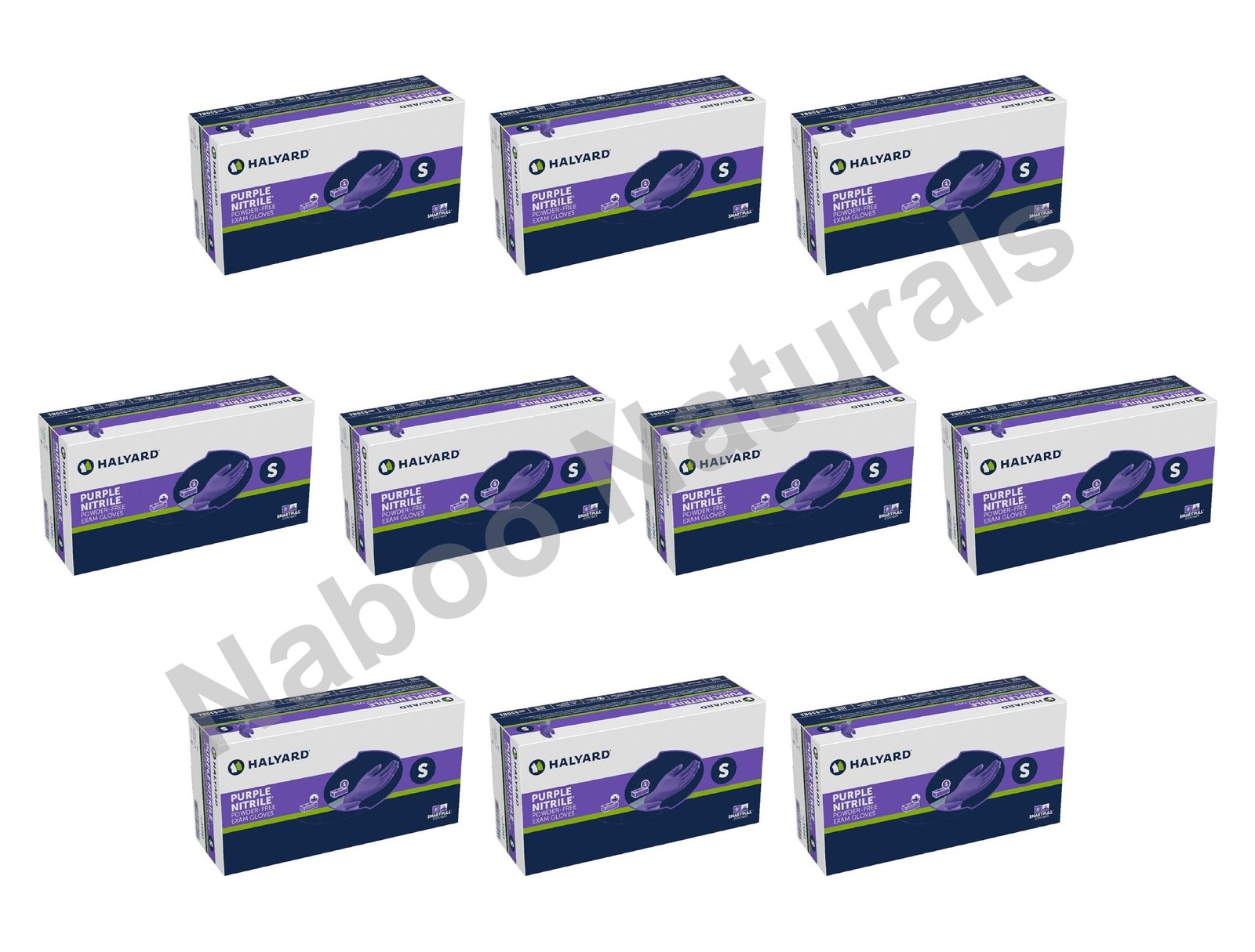 Halyard Purple Powder-Free Nitrile Gloves Small 55081 1000pc