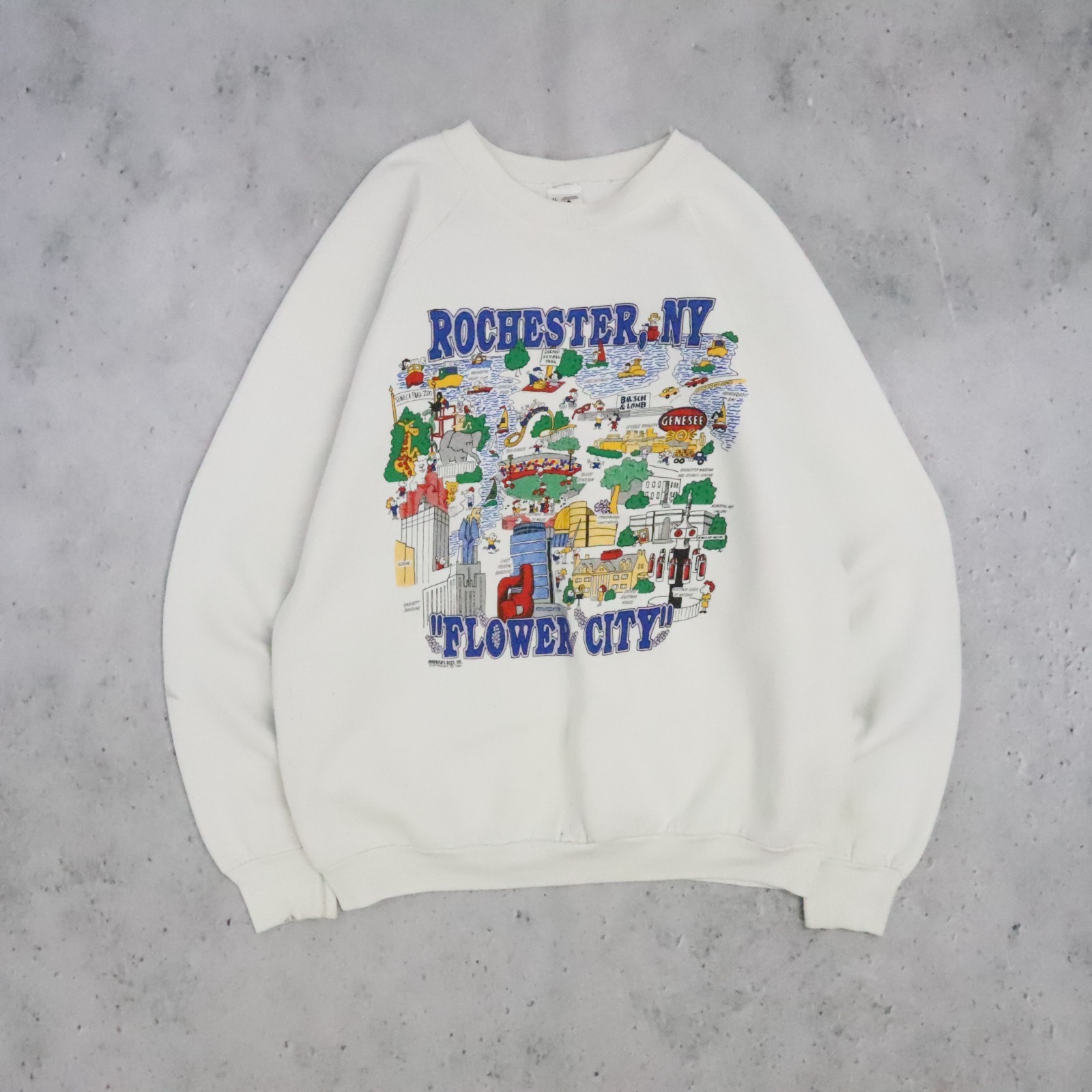 Vintage Rochester New York Crewneck Sweatshirt Size XL 1991 90s