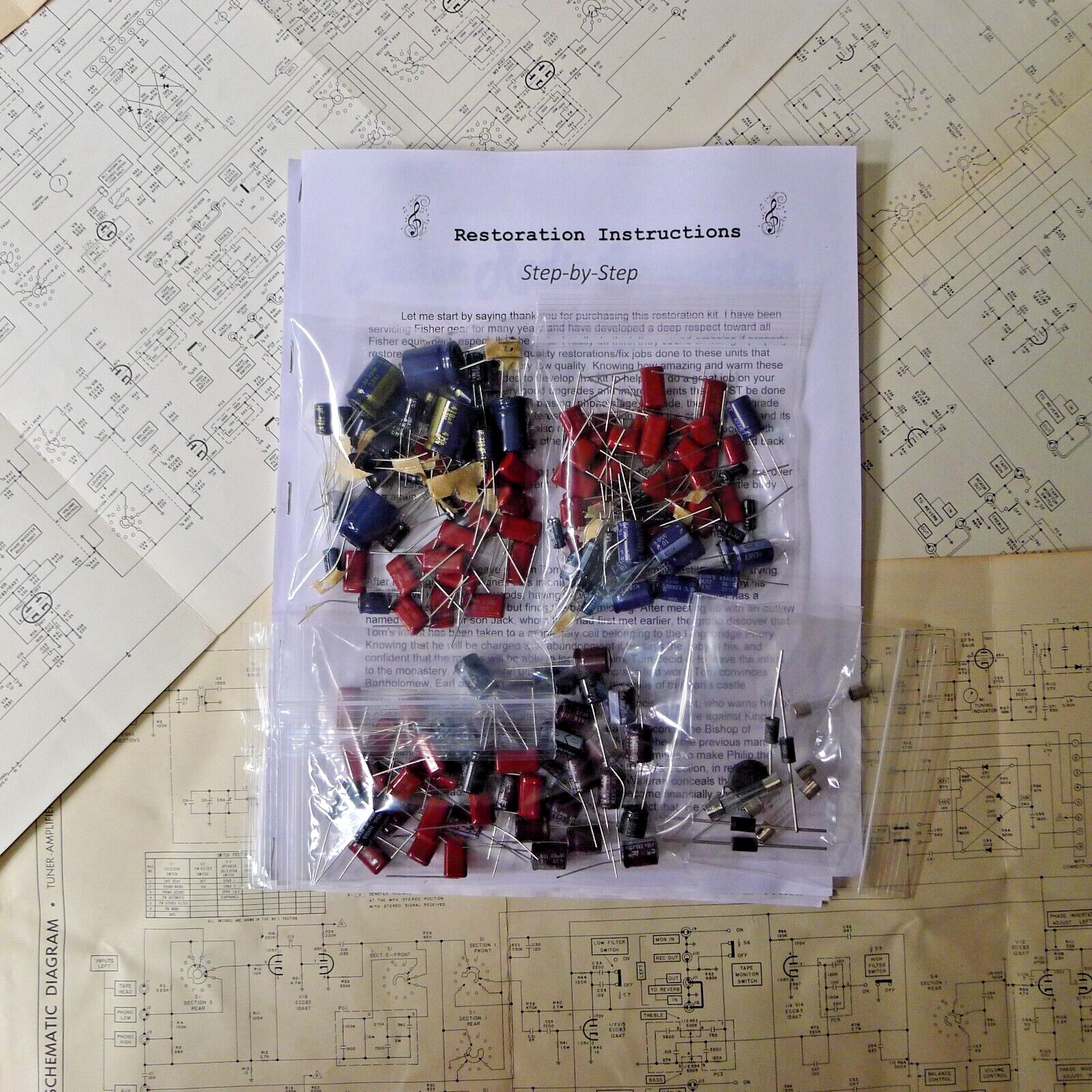 REALISTIC DX-150B capacitor rebuild restoration recap service kit repair upgrade