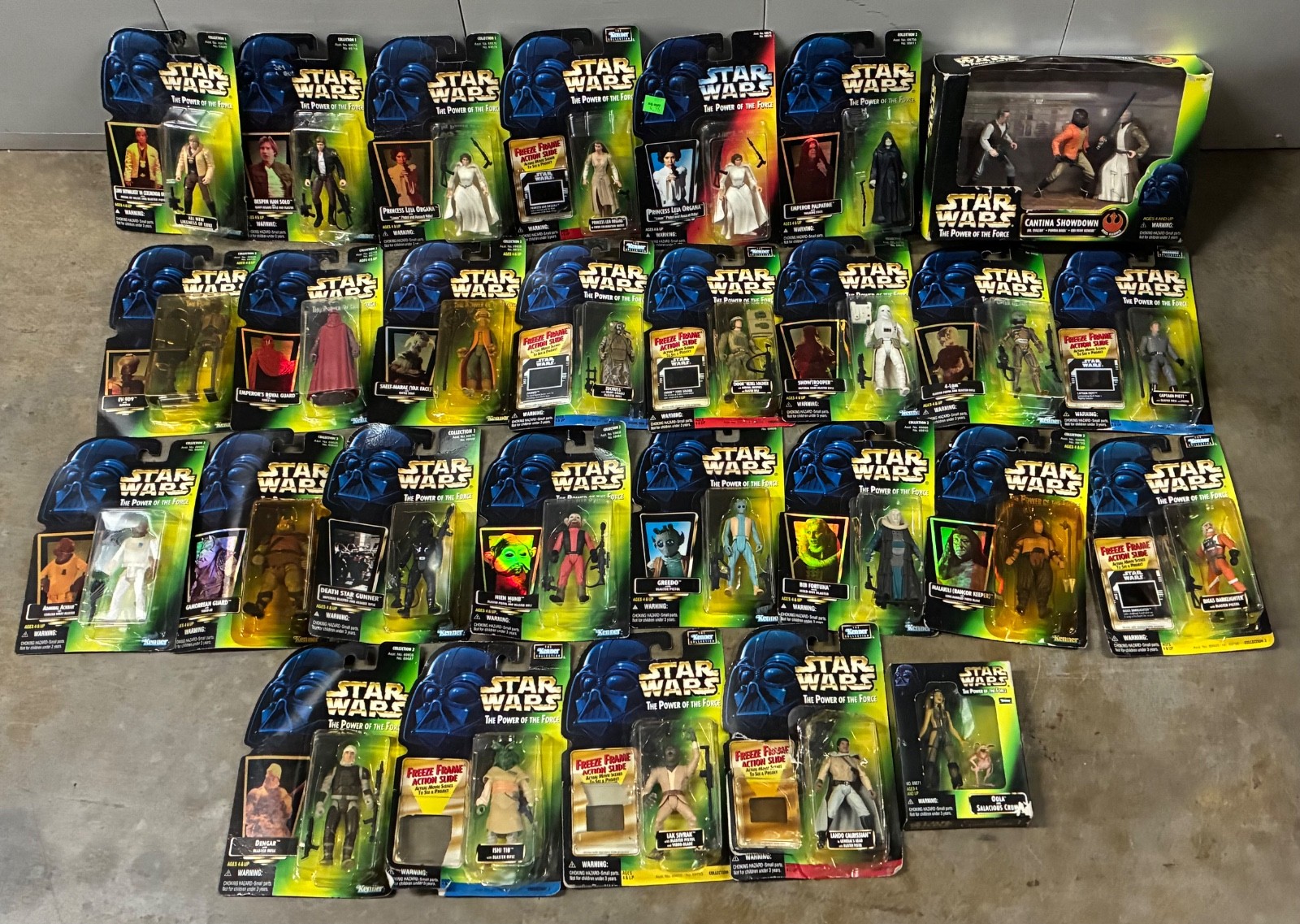 VTG Star Wars Action Figures Power Of The Force Lot (28) Kenner 1997 24 Sealed