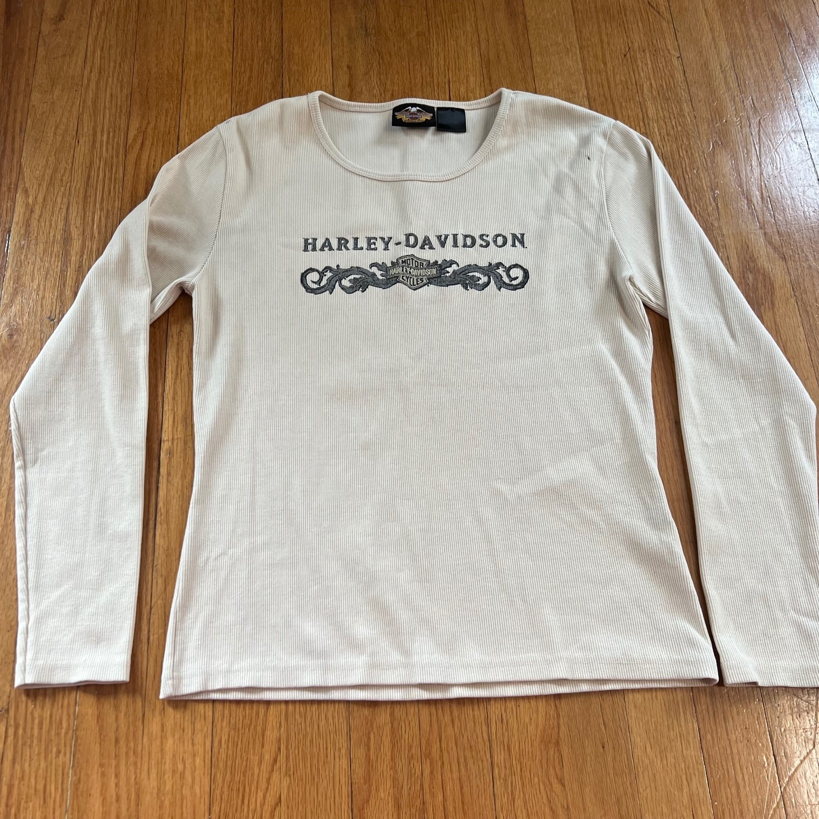 Vintage Y2K grunge Harley Davidson fitted long sleeve