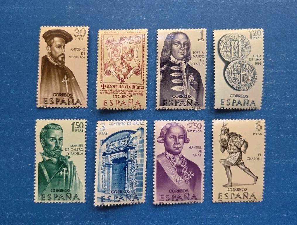 Spain Stamps, Scott 1377-1384 Complete Set MNH Spain Stamps, Scott 1377-1384 Complete Set MNH