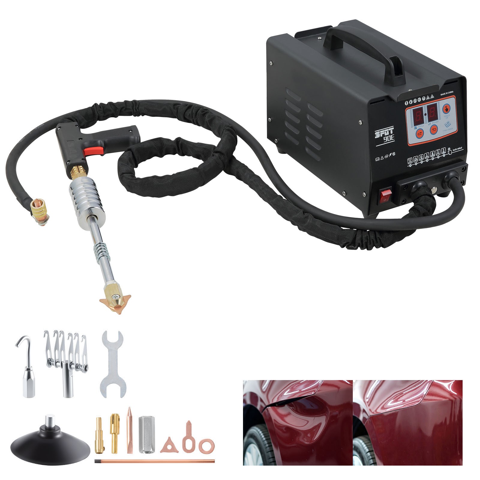 Uimoso 3KW Spot Dent Puller Machine with 7 Modes for Auto Body Repair Uimoso 3KW Spot Dent Puller Machine with 7 Modes for Auto Body Repair