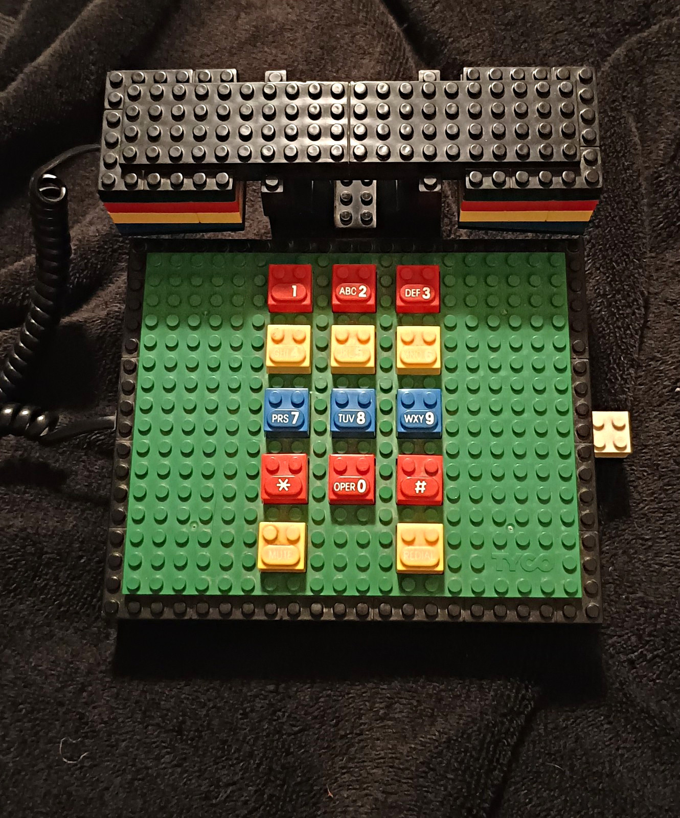Vintage 1980\'s Tyco LEGO Brick Telephone- Tested & Working (Read Description) Vintage 1980\'s Tyco LEGO Brick Telephone- Tested & Working (Read Description)