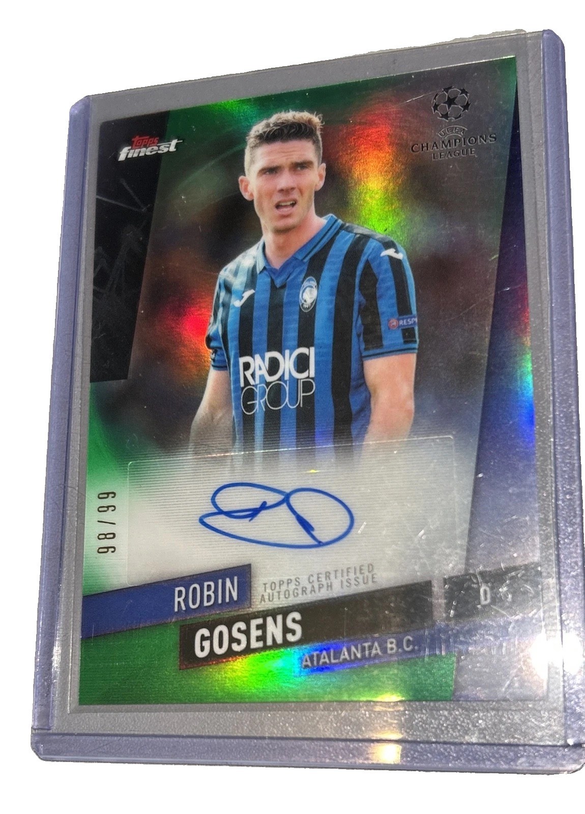 2019-20 Topps Finest UEFA Champions League - Finest Autographs Robin Gosens...