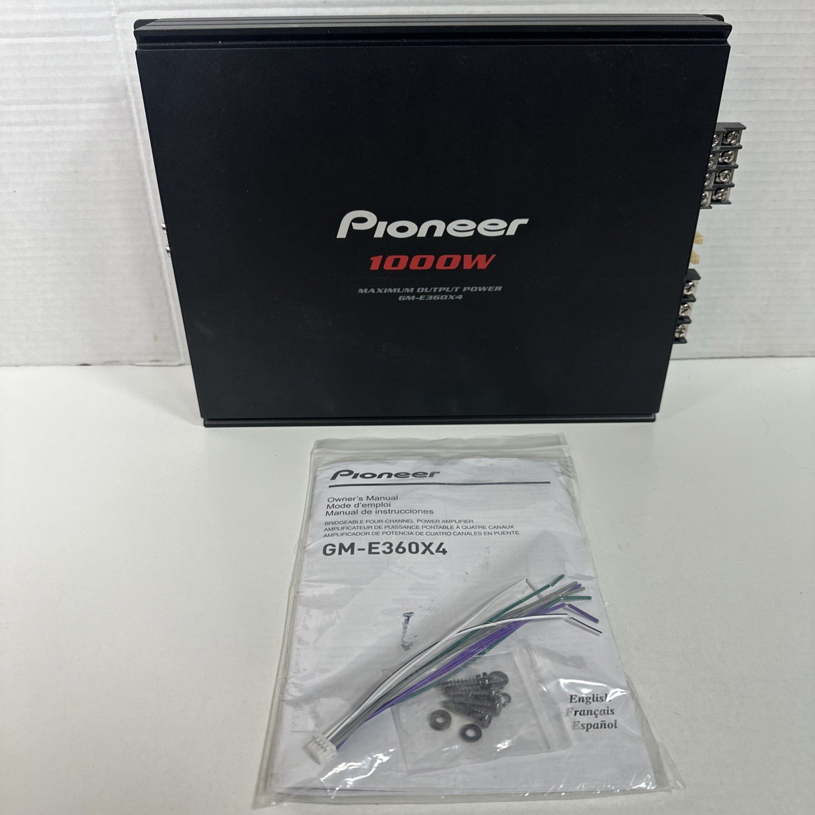 Pioneer GM-E360X4 GM-E360X4 4-Channel Car Audio Amplifier 1000W Max - R5