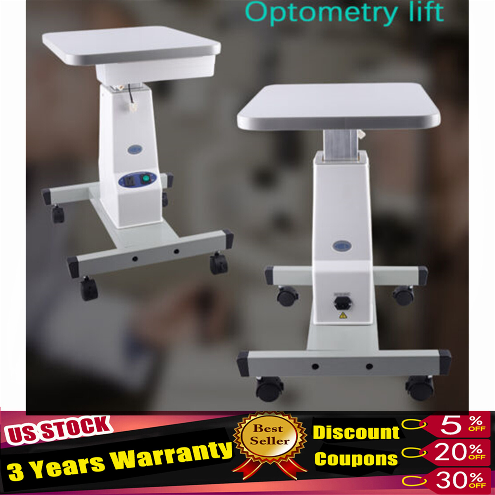 Professional Ophthalmic Electric Optical Equipment Motorized Lifting Table