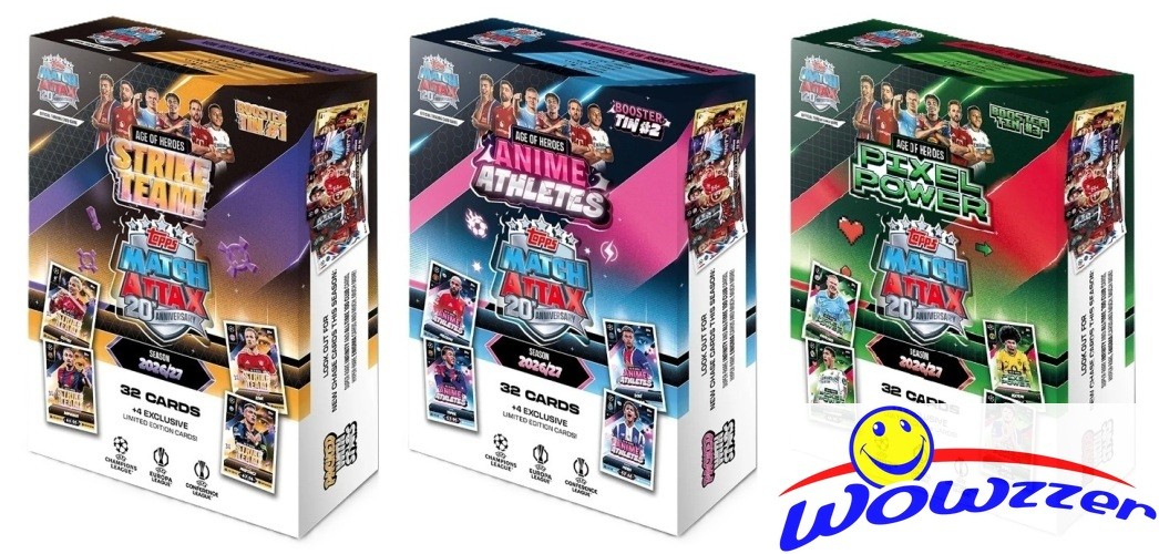 2026/27 Topps Match Attax UEFA EXCLUSIVE Collectors TINS 3ct Set-108 Card-12 LE