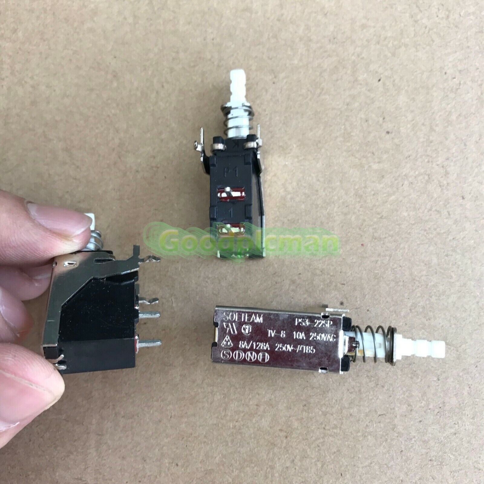 Solteam PS3-22SP 10A250VAC TV-8 2 pin push button switch 3pcs/ *tn