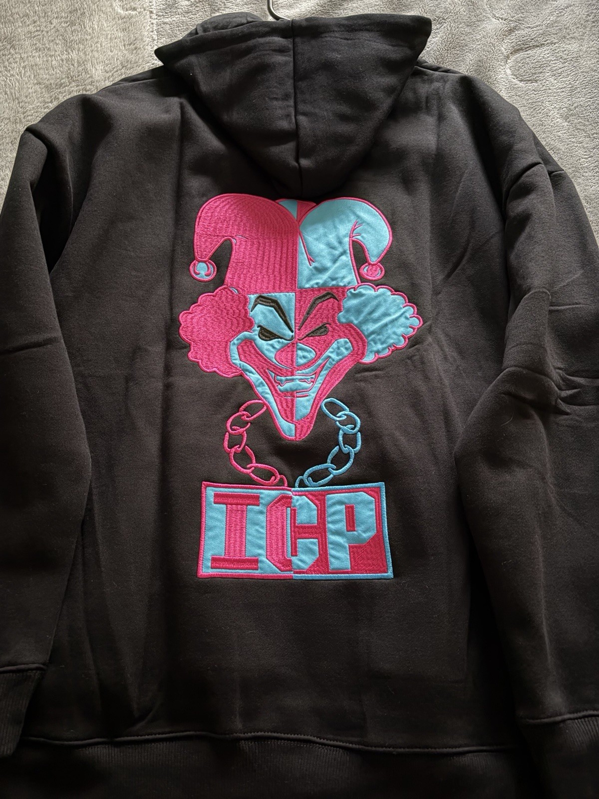 2XL XXL Insane Clown Posse ICP Hoodie Carnival of Carnage Embroidered RARE PSY 2XL XXL Insane Clown Posse ICP Hoodie Carnival of Carnage Embroidered RARE PSY
