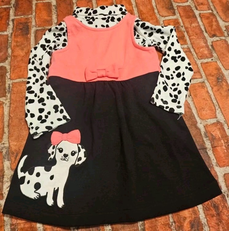 Gymboree Fancy Dalmatian 2-Piece Puppy Jumper Dress & Shirt Set – Size 2T NWOT