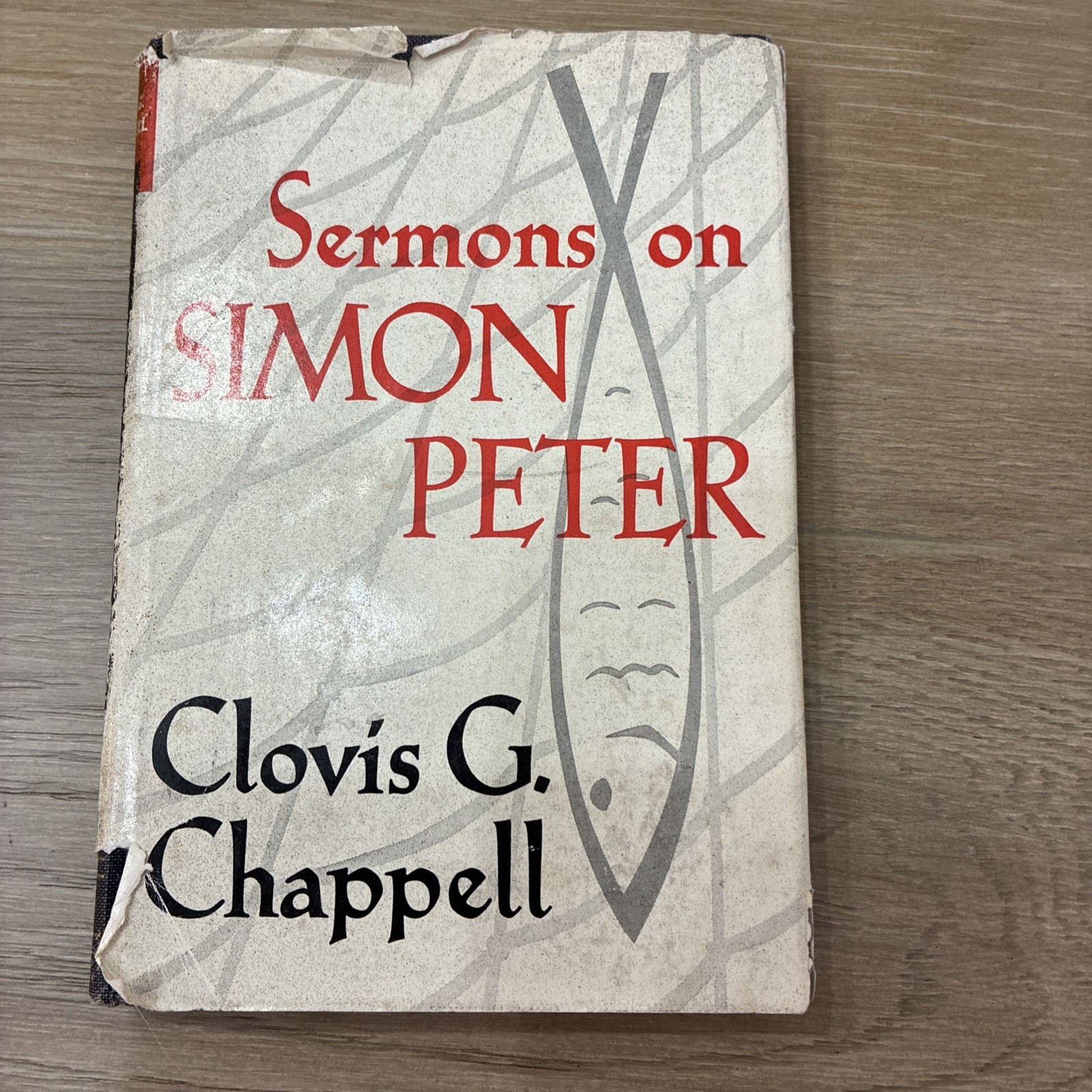 Sermons on Simon Peter Hardback Book 1959 Abingdon 1st Edition With Dustjacket