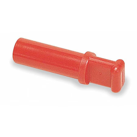 Legris 3126 56 00 Push-Fit Fitting Plug, 1/4 In Tube Size, Polymer, Red, 10 Pk