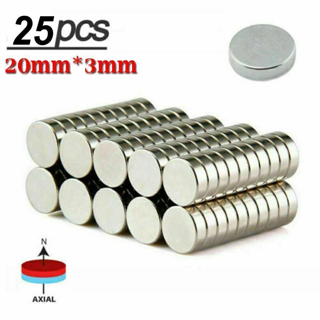 20MM X 3MM N52 Neodymium Magnets Strong Disc Rare Earth Thin Magnet USPS Lot US