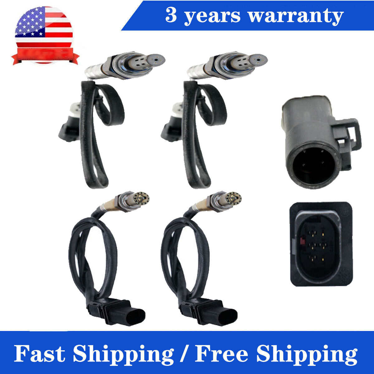 Set of 4 Oxygen Sensors For Ford F-150 2009 2010 4.6L V8 E-350 6.8L V10 2013 -14 Set of 4 Oxygen Sensors For Ford F-150 2009 2010 4.6L V8 E-350 6.8L V10 2013 -14
