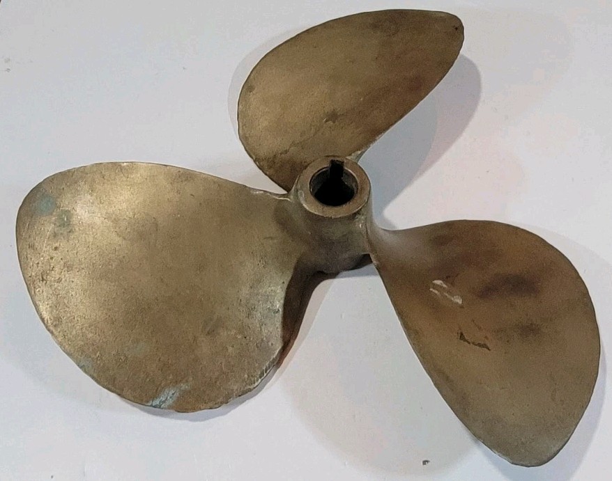 Vintage Federal Equi-Poise 14 x 10 14HL10 Brass 3 Blades Propeller EF3D40106