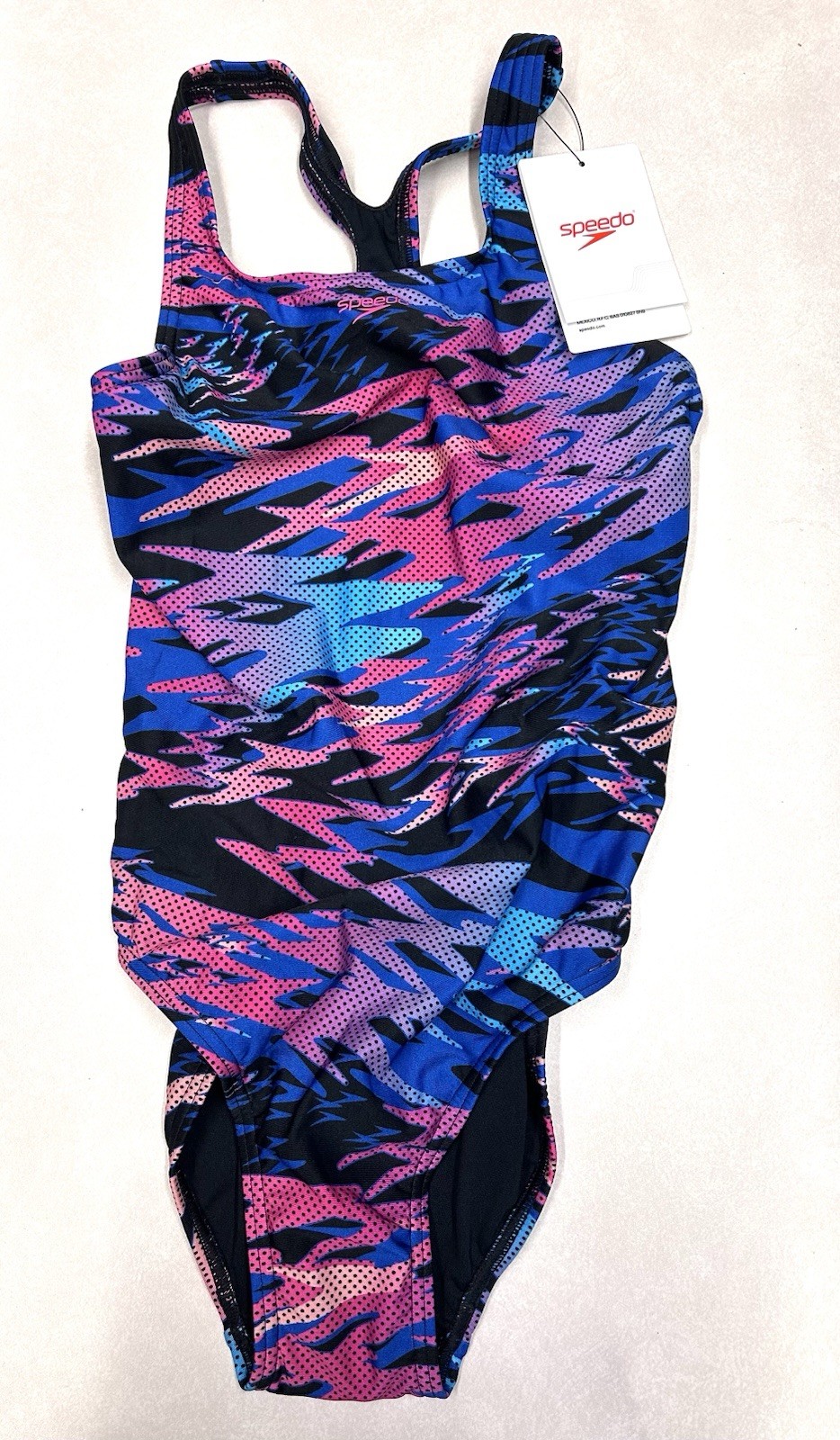 Speedo Women\'s Hyperboom Medalist One Piece Blue/Pink US Size 4 NWT