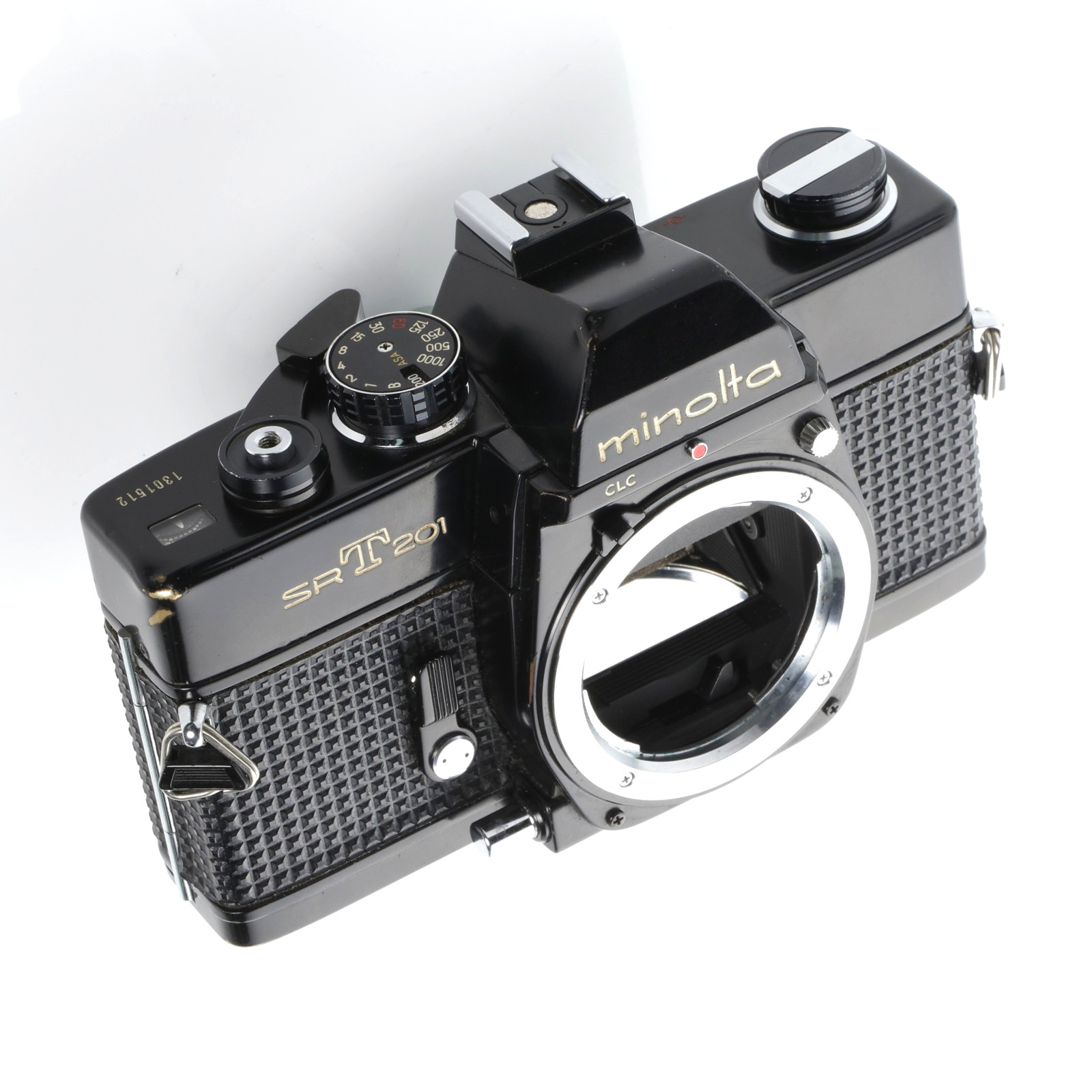 TESTED Minolta SRT 201 R Black RITZ body Rare 35mm film camera Collectors 