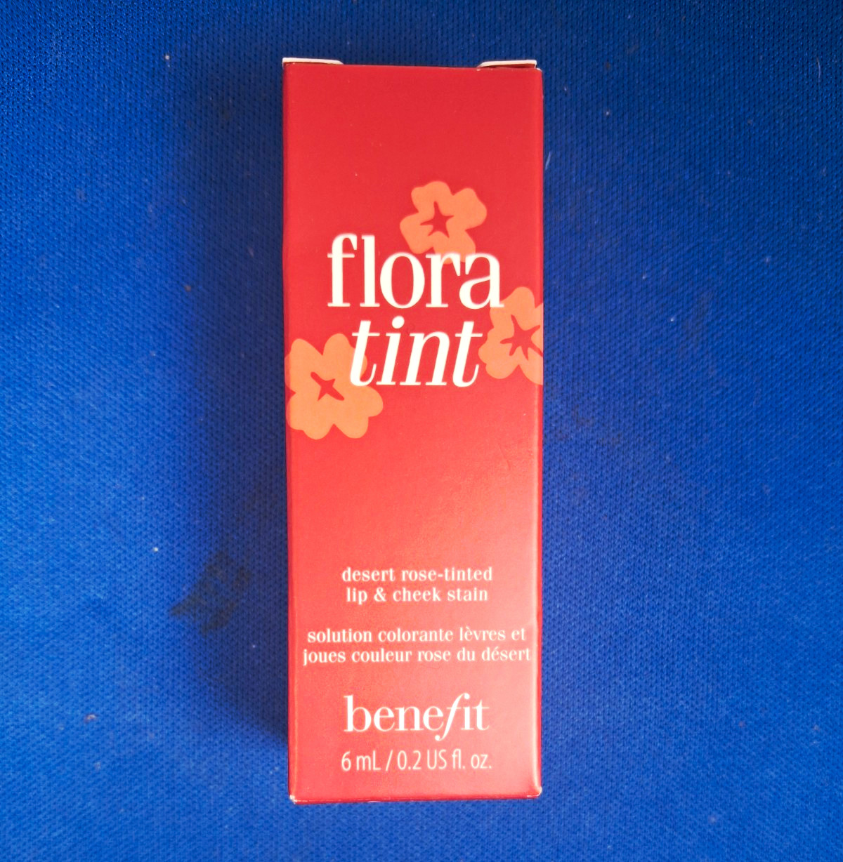 Benefit Flora Tint Rose Liquid Lip Stain Longwear Transfer-Proof 0.2 fl oz