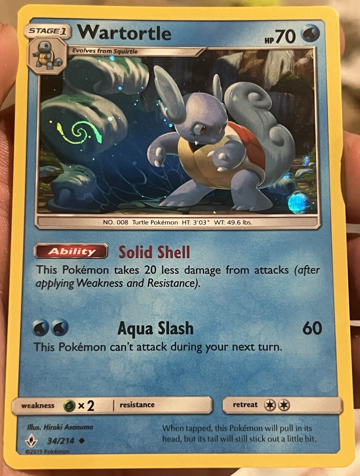 HD GALAXY SWIRL 🌀 Wartortle 34/214 Unbroken Bonds Cosmos Holo Promo Pokemon HD GALAXY SWIRL 🌀 Wartortle 34/214 Unbroken Bonds Cosmos Holo Promo Pokemon