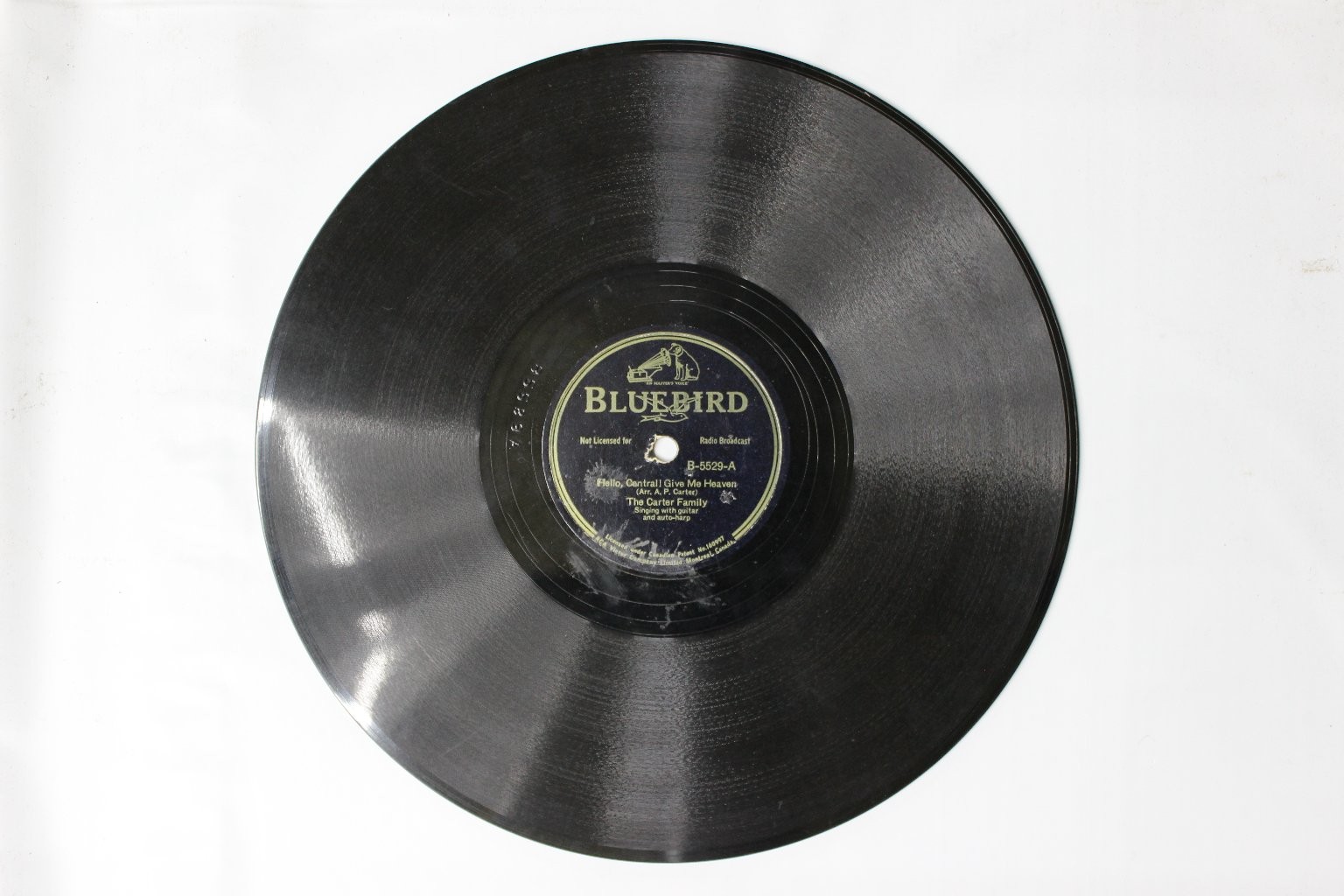 Carter Family - Hello Central Give Me Heaven Record 1934 Bluebird Country 78