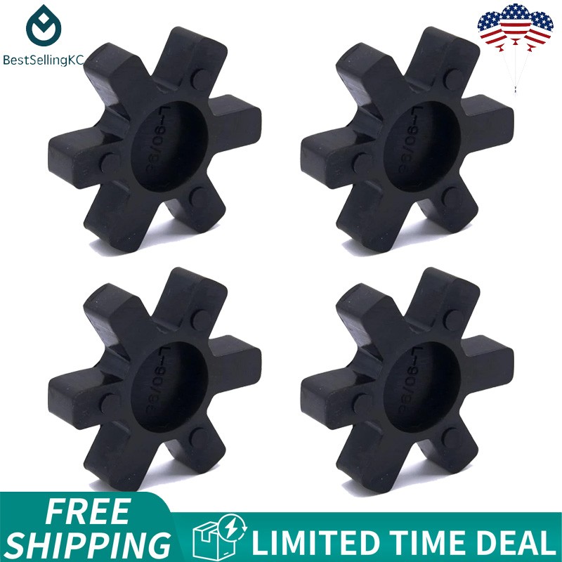 4Pcs L090 LO95 Lovejoy Rubber Spider Insert Closed Fits L-090 L-095 Coupling