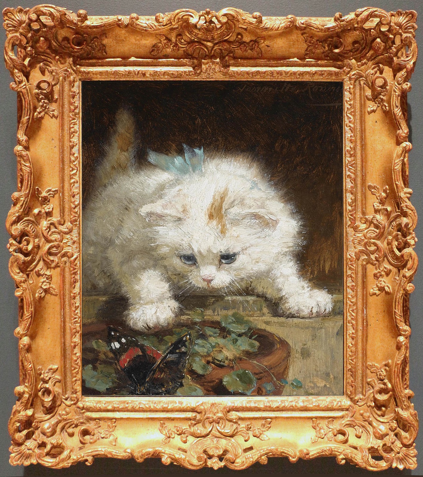 Hand Painted Classical Oil Painting Kitten Cat Animal Art Vintage style Unframed Hand Painted Classical Oil Painting Kitten Cat Animal Art Vintage style Unframed