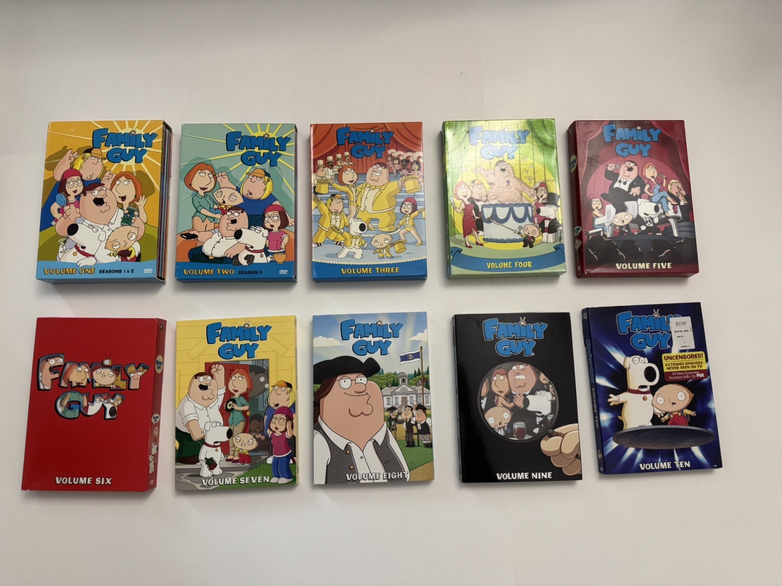 Family Guy series 1-10 set seasons 2 3 4 5 6 7 8 9 10 DVD lot plus Untold Story