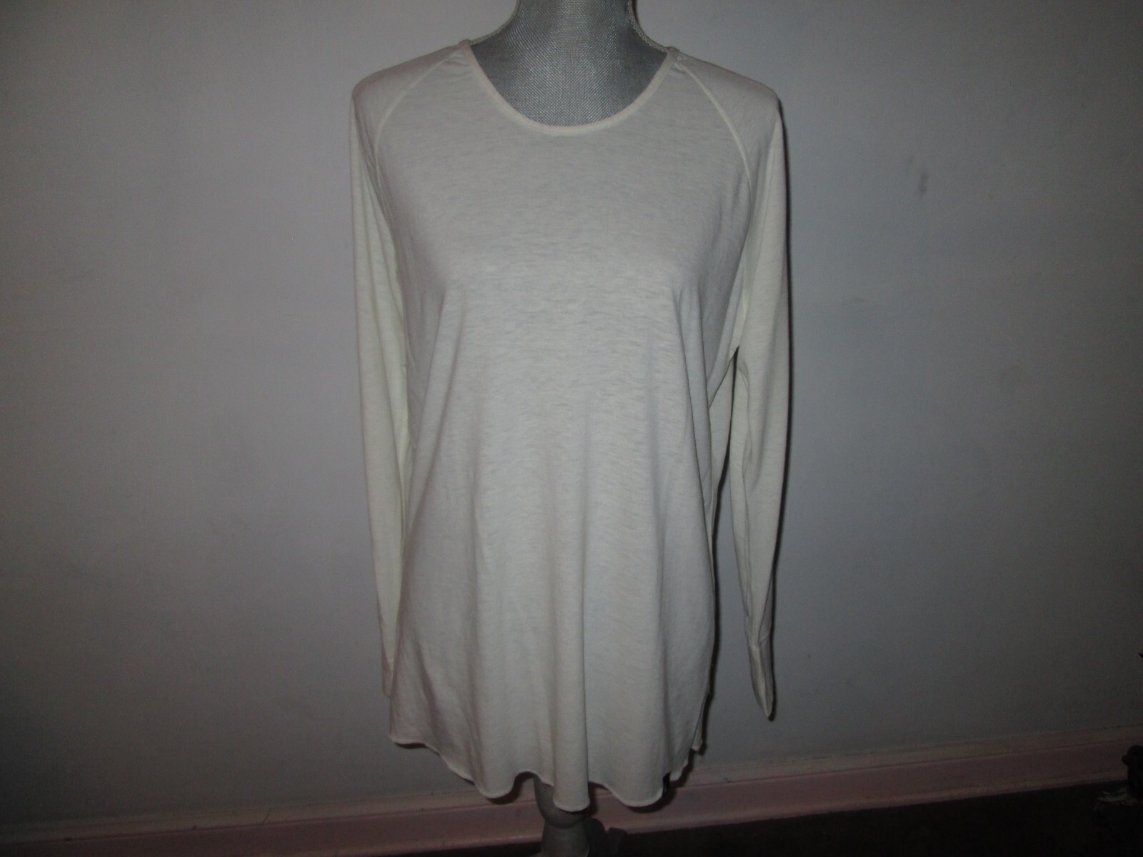 Women\'s DUCKWORTH Merino Wool Off-White Comet Crew Pullover Top Size XL *NWT