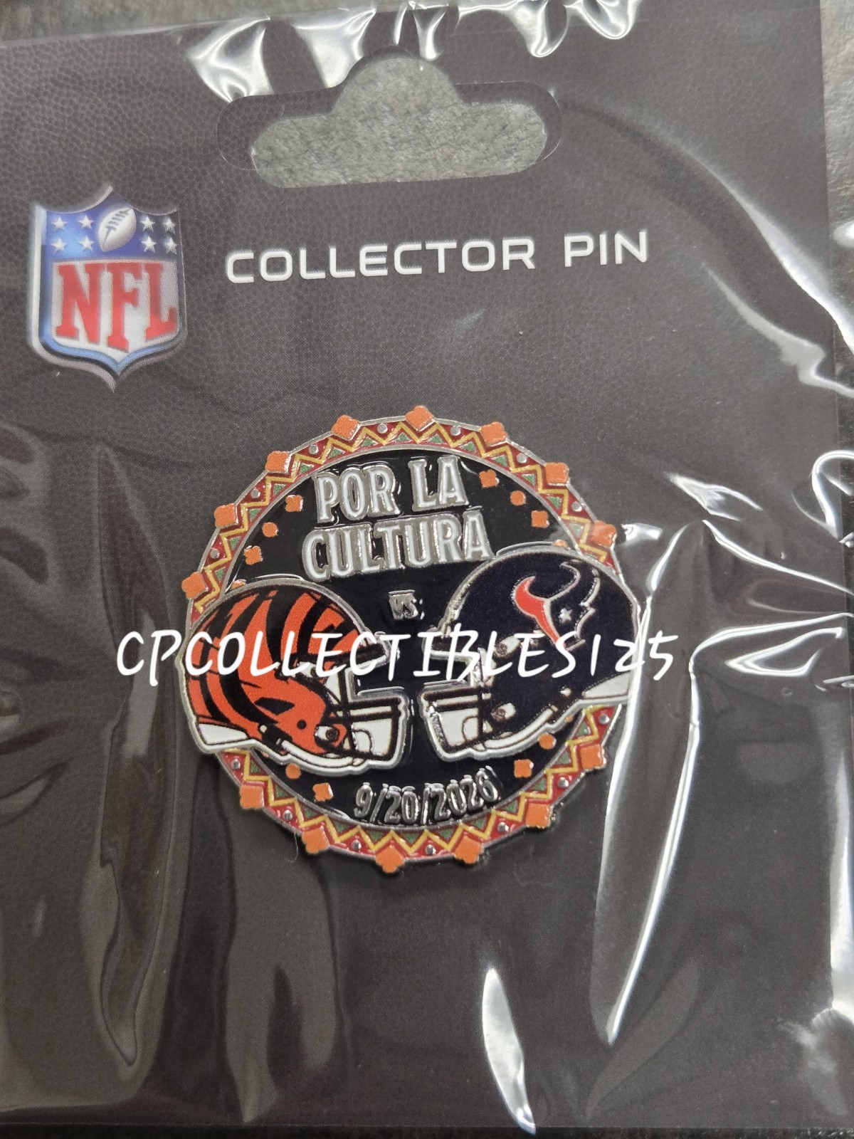 Cincinnati Bengals VS Houston Texans Game day Pin 9/20/2026 NEW