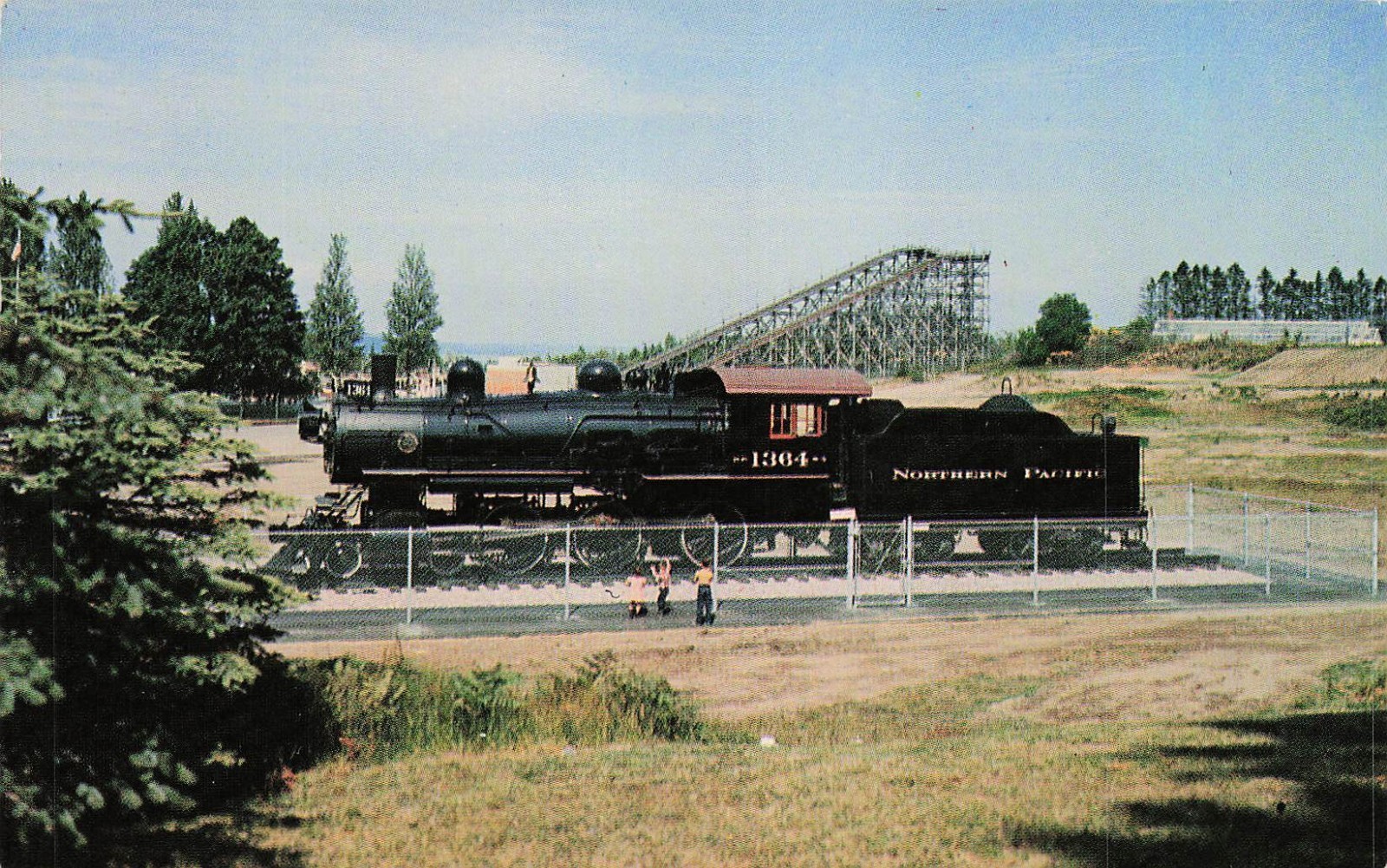 Baldwin Locomotive 460 Type The Giant Train Railroad Vtg Postcard 5A