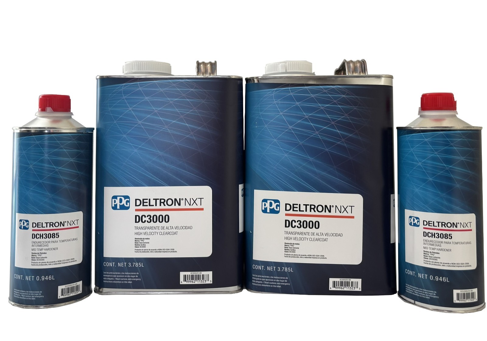 Ppg 2 Gal Dc3000, High Velocity Clearcoat, Dch3085 2 Qt Mid  1 KIT.