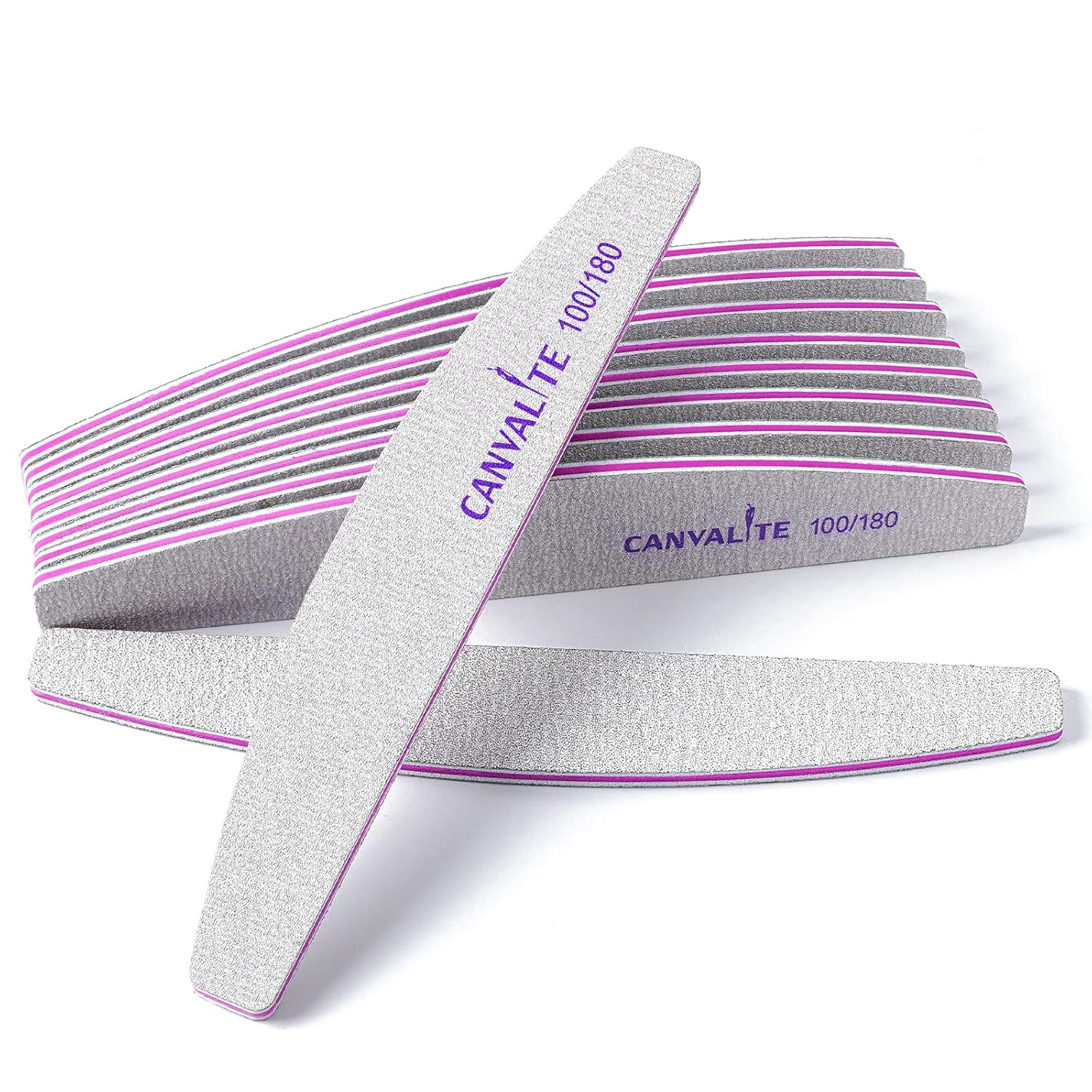 10 PCS Nail File Professional Nail Files Reusable Double Sided Emery