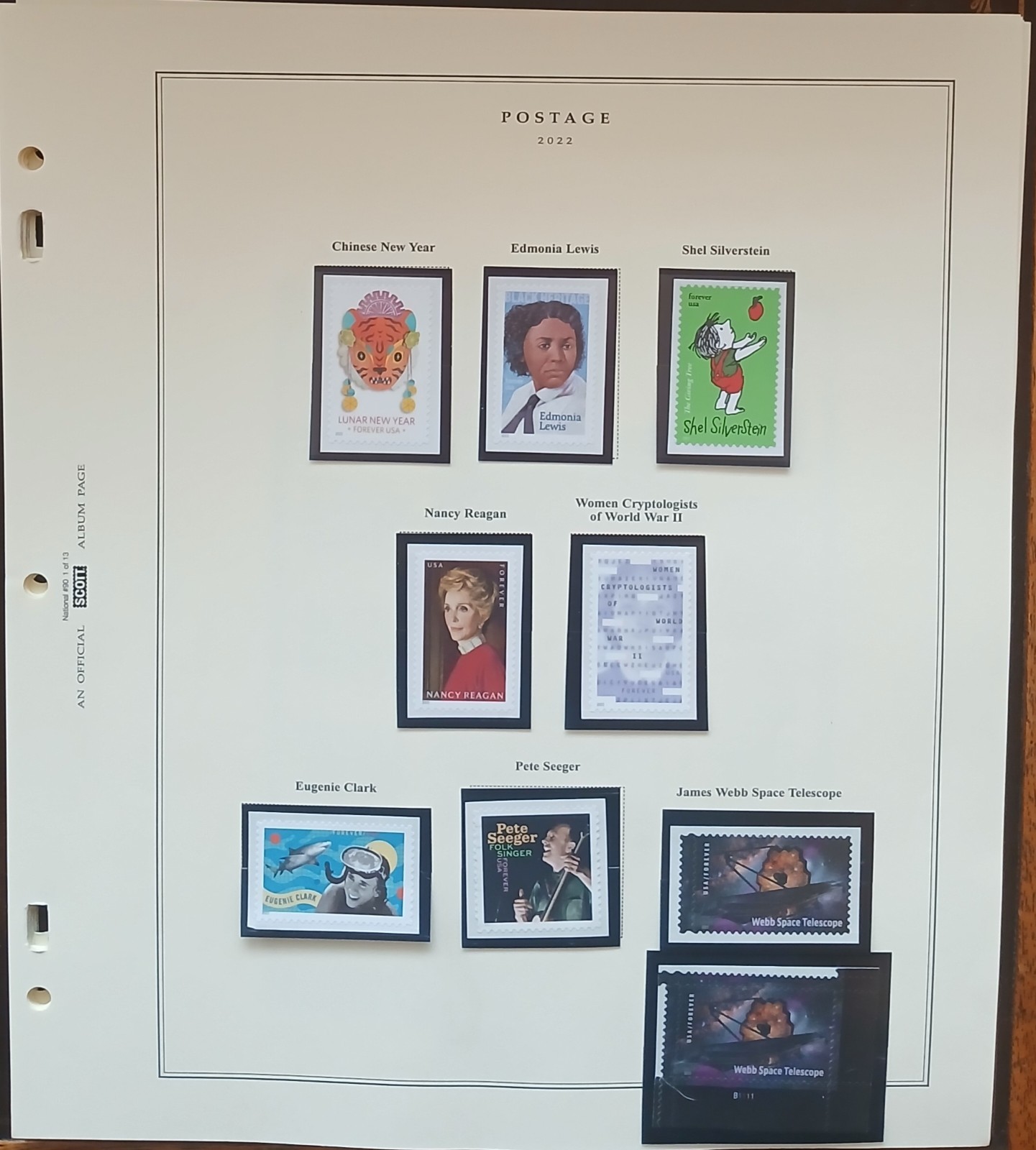2022 United States Year Set On Scott Album Pages