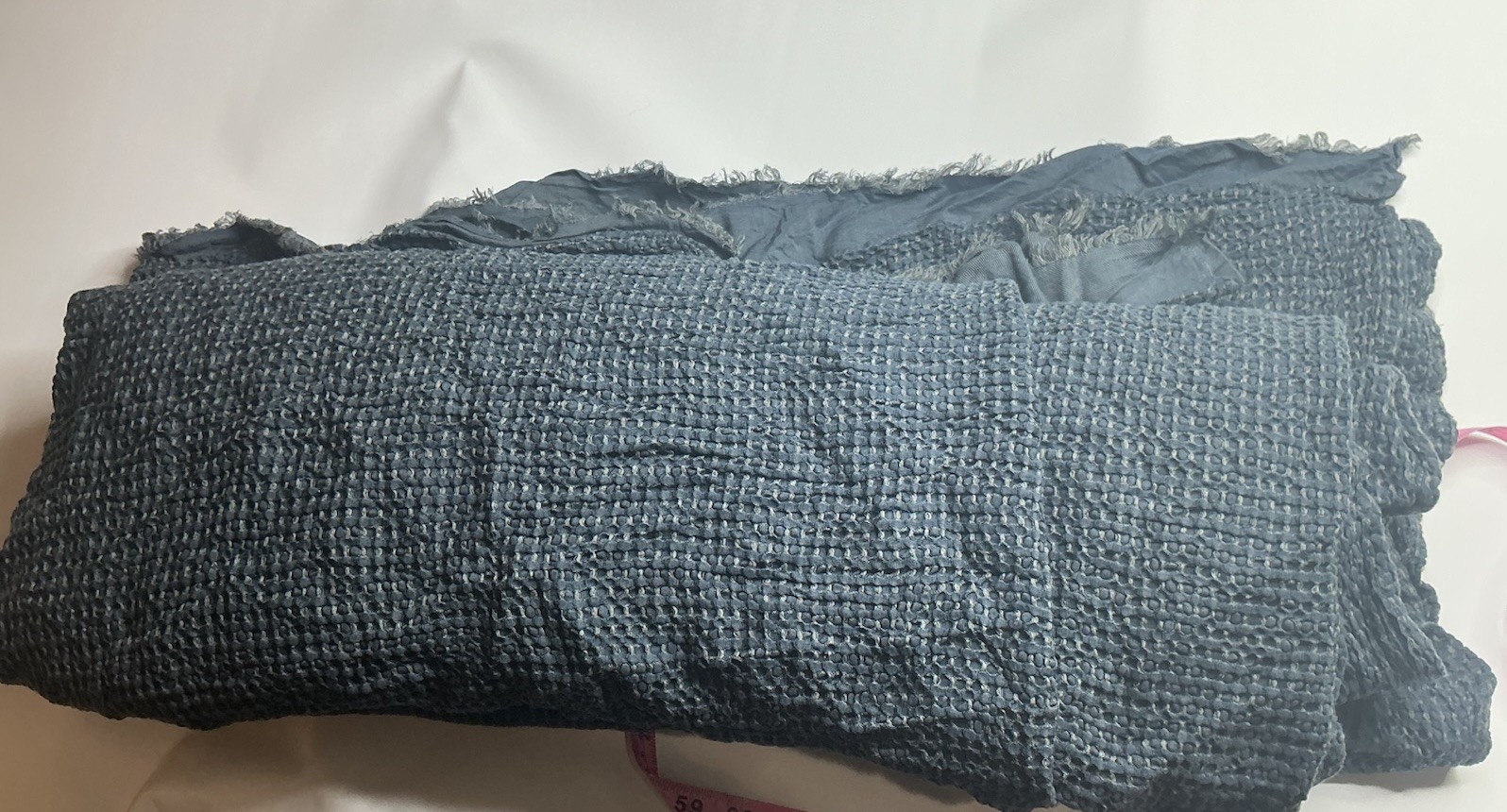 Full/Queen Textured Waffle Coverlet Dark Mineral Blue - Casaluna Full/Queen Textured Waffle Coverlet Dark Mineral Blue - Casaluna