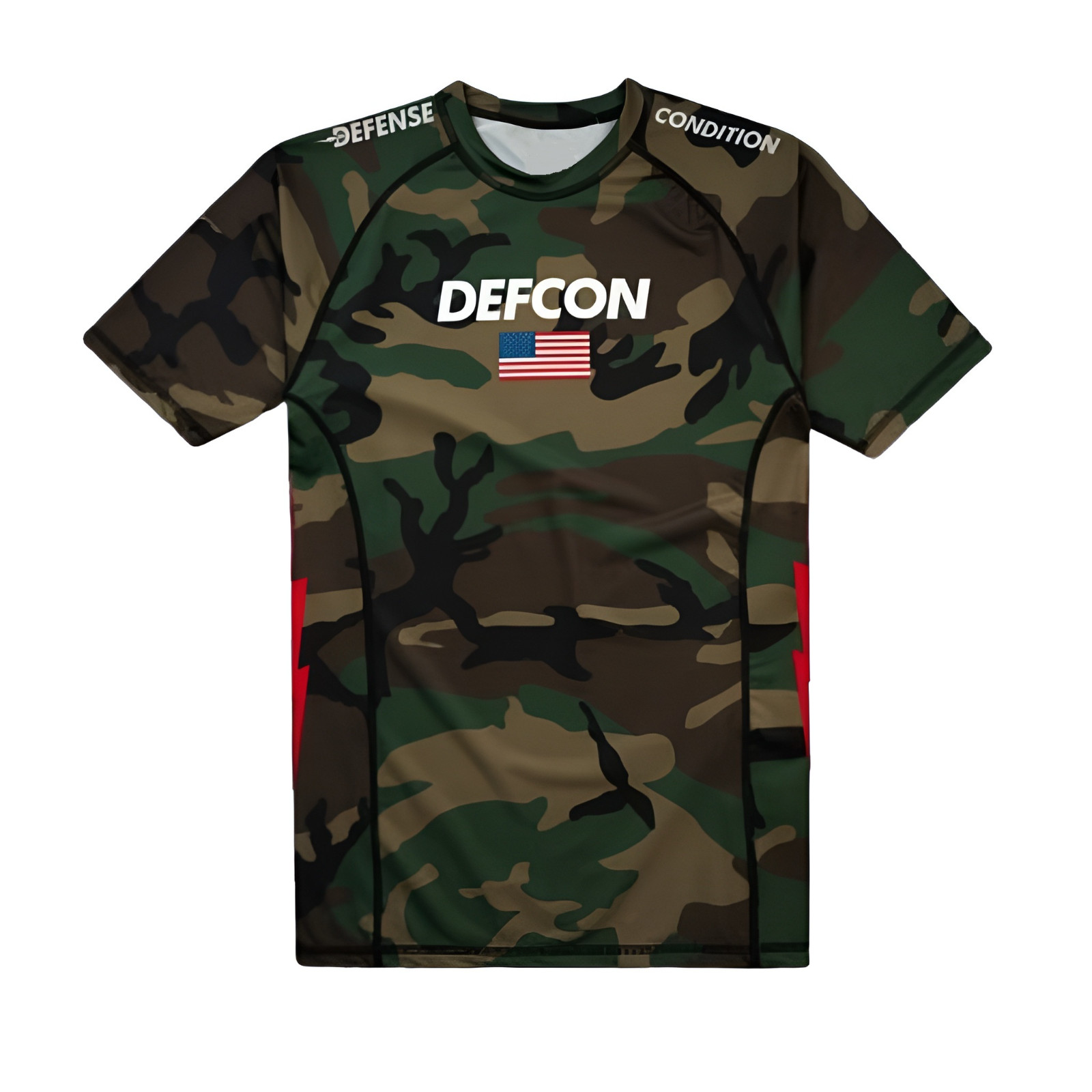 Shoyoroll Defcon x BJJ Rash Guard Short Sleeve Jiu Jitsu MMA Camo Gear