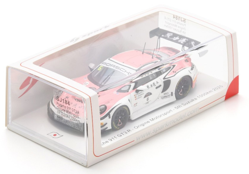 Spark Porsche 911 GT3 R (992) - Origine - 2025 Suzuka 1000km 1:43 Car SJ184