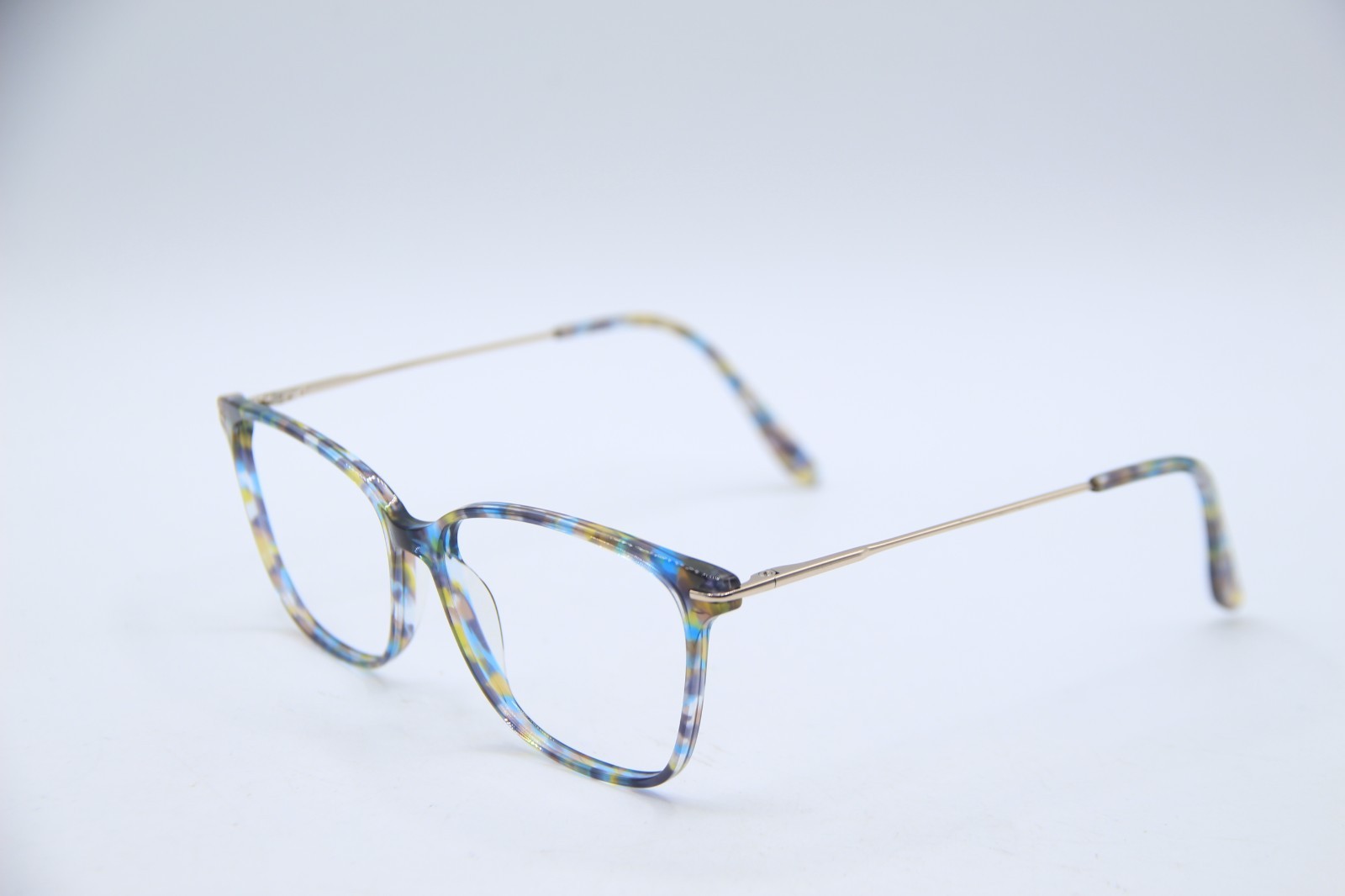 CHELSEA MORGAN CM 202224 BL BLUE GREEN GOLD AUTHENTIC FRAMES EYEGLASSES 54-14