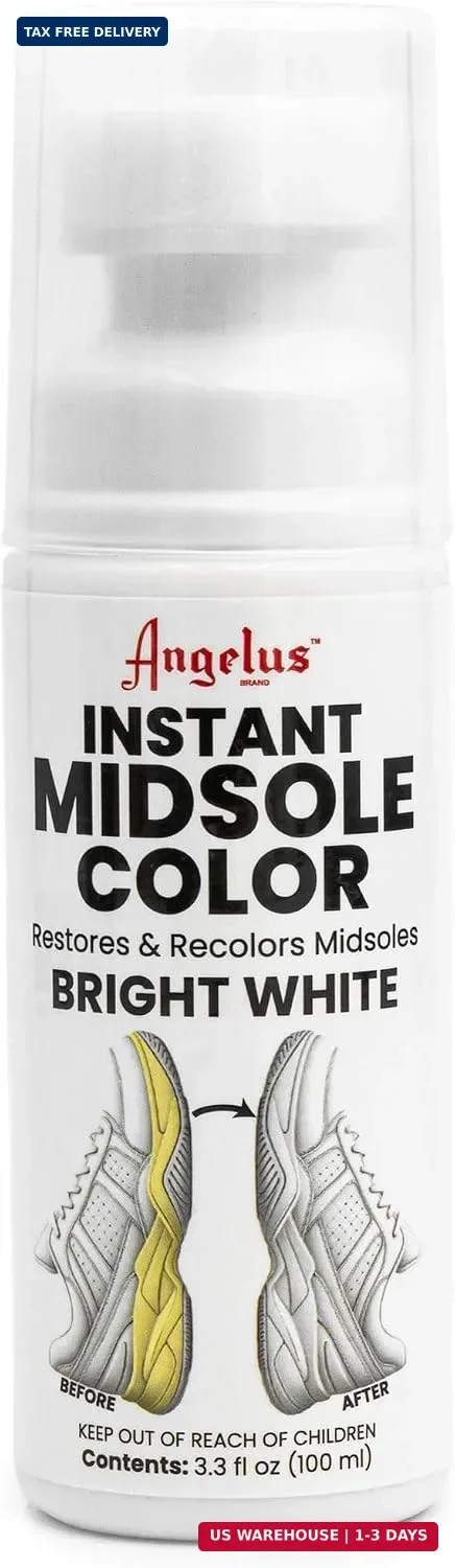 Angelus Instant Sneaker Midsole Cleaner and Restorer 3.3oz (100mL) (White)
