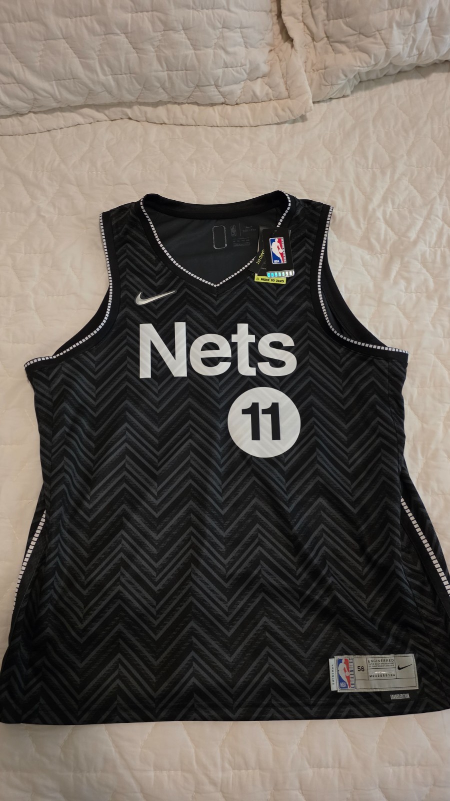 Nike NBA Brooklyn Nets Kyrie Irving Earned Edition Swingman Jersey Black 2XL