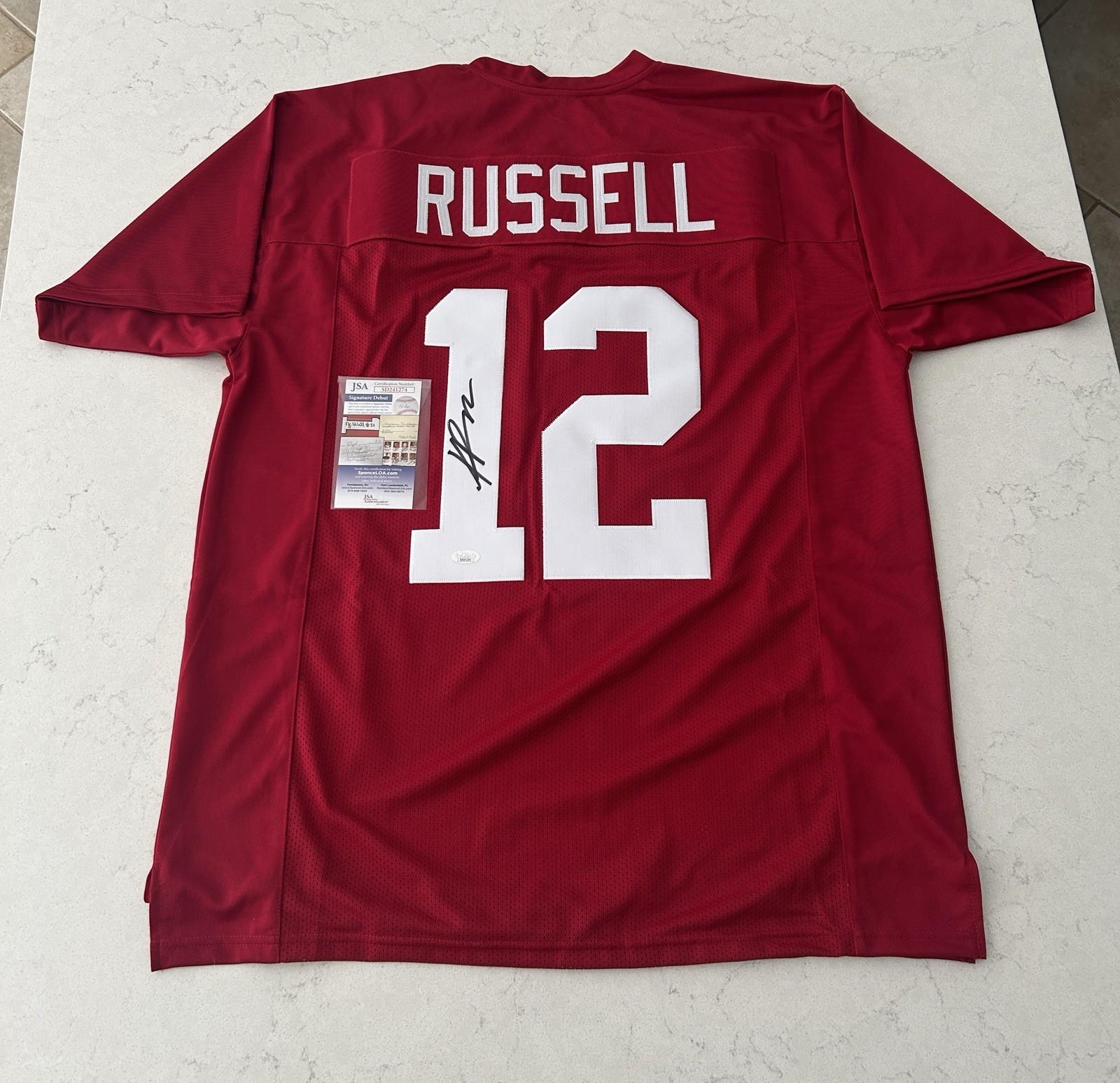 Keelon Russell Autographed Signed Jersey Custom JSA Cert Alabama Crimson Tide