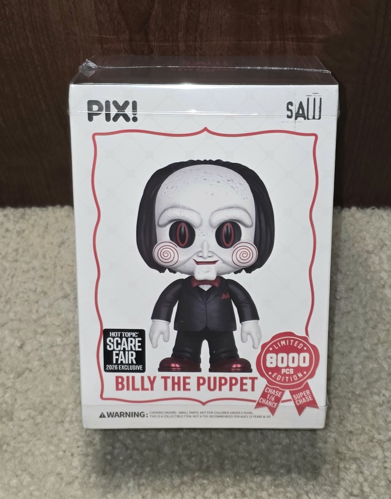 SEALED Thrilljoy Pix Billy The Puppet Saw Chance At Chase 8000 Scare Fair 2026