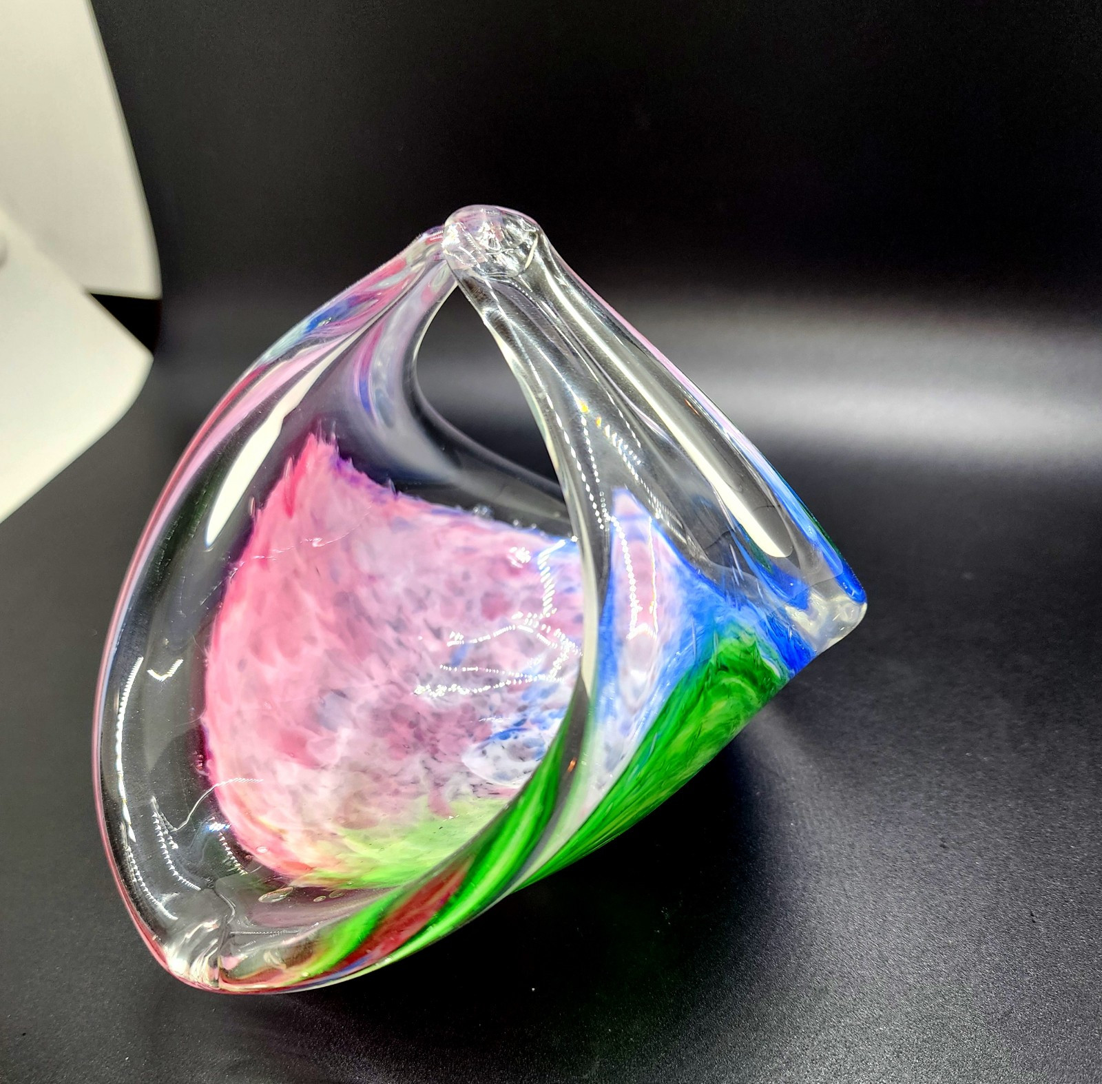 Vintage Handblown Glass Dish