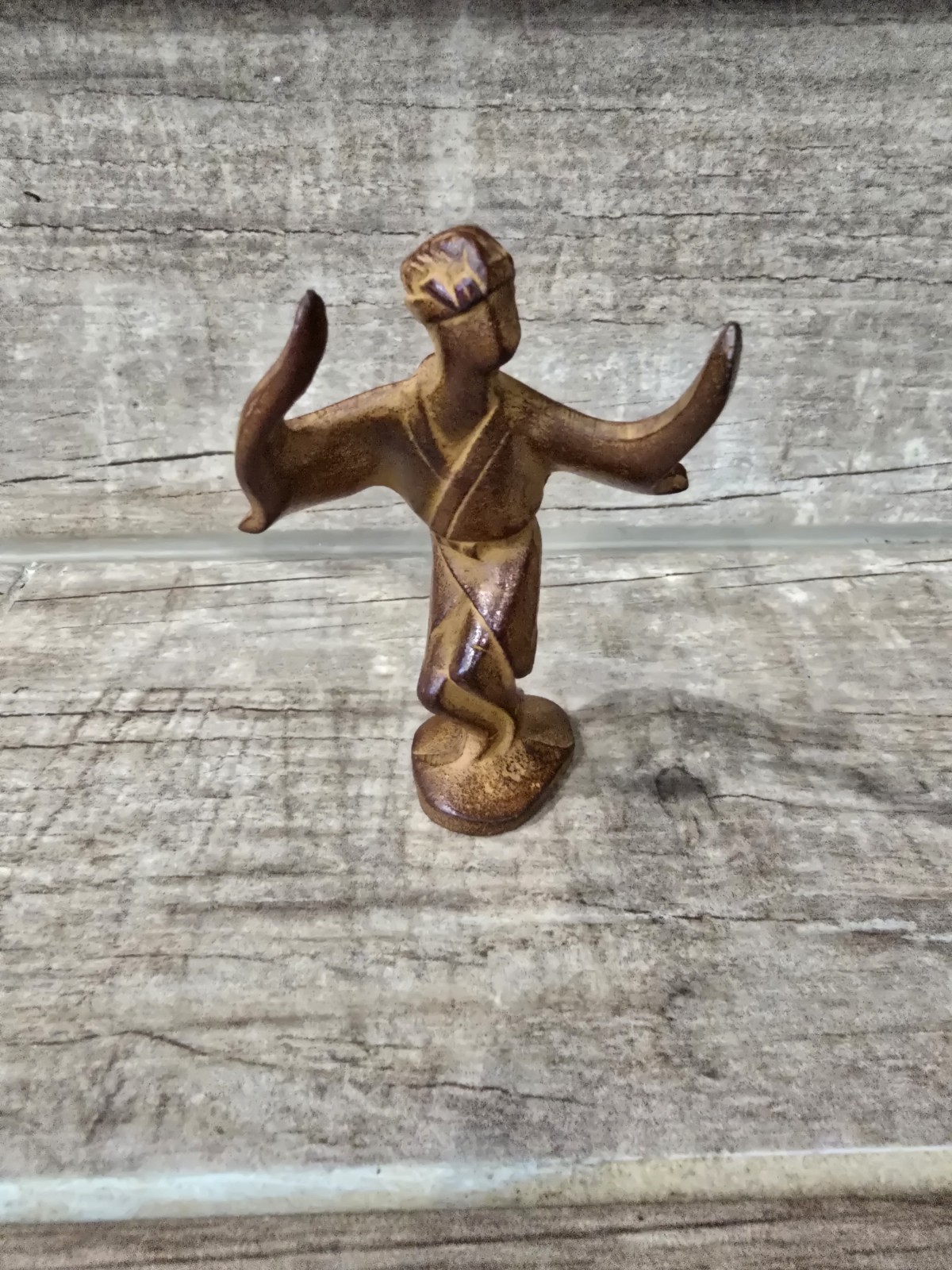 Cast Iron Figure - Dancing Man - Keiten Takahashi - Circa 1950s -Statue -Vintage