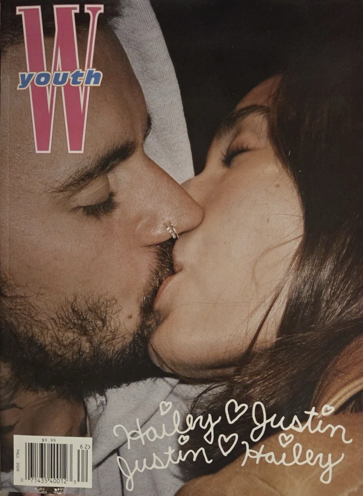 W YOUTH MAGAZINE - FALL 2026 - JUSTIN BIEBER - HAILEY BIEBER - BRAND NEW
