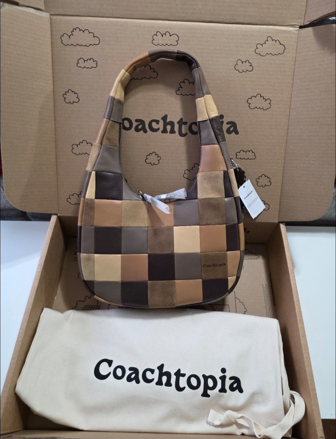 Coachtopia Alter/Ego Crescent in Multi Shoulder Bag w/ Dust Bag