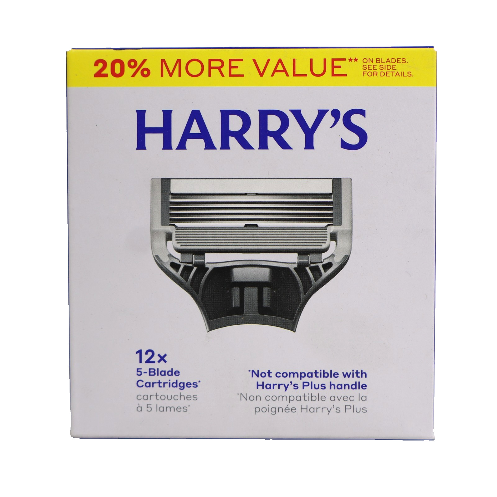 Harry\'s Men\'s Razor Blade Refills - 12 Cartridges Harry\'s Men\'s Razor Blade Refills - 12 Cartridges